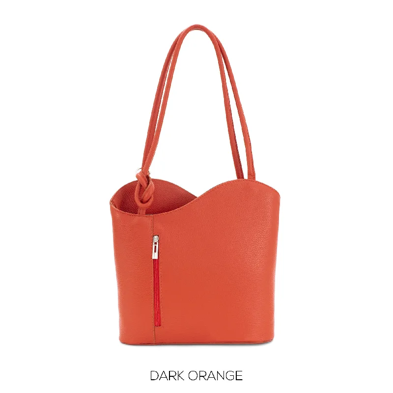  Classic And Modern Handbags Now More AffordableDark Orange Shoulder Bag Convertable to Backpack