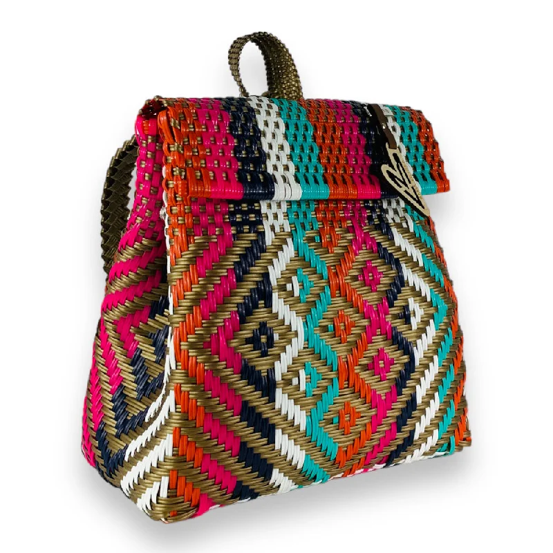  Big Savings On Totes, Crossbody Bags, And MoreMaria Victoria | Dune BK | Upcycled, Handwoven, Multicolor Backpack