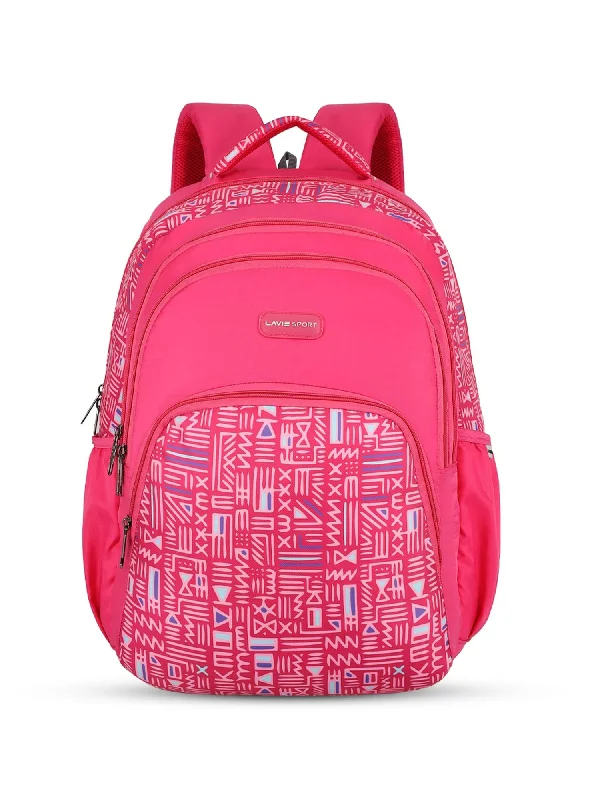 Statement Bags, Shop TodayLavie Sport Tribe 39L Printed School Backpack with Rain cover for Girls Magenta