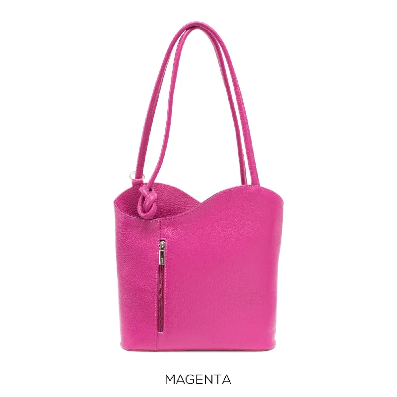  Your Perfect Bag At The Perfect PriceMagenta Shoulder Bag Convertable to Backpack