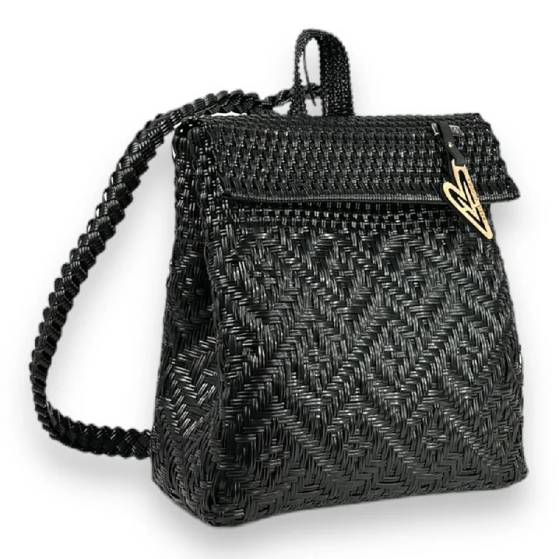  Iconic Handbags At Unbeatable PricesMaria Victoria | Glow Black BK | Upcycled, Handwoven, Backpack