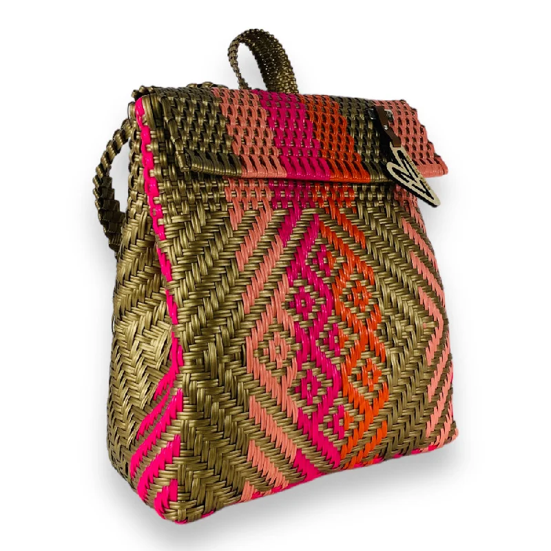  Chic And Affordable Bags – Grab Yours TodayMaria Victoria | Mirage BK | Upcycled, Handwoven, Multicolor Backpack