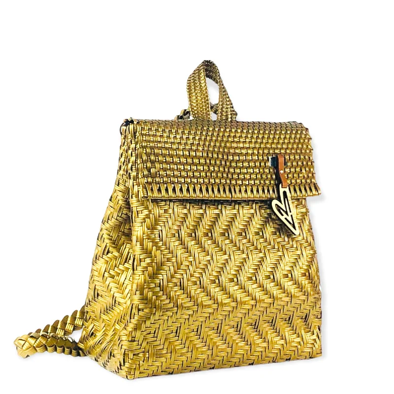  Trendy And Classic Bags Now At Unbeatable DiscountsMonochrome Gold Backpack
