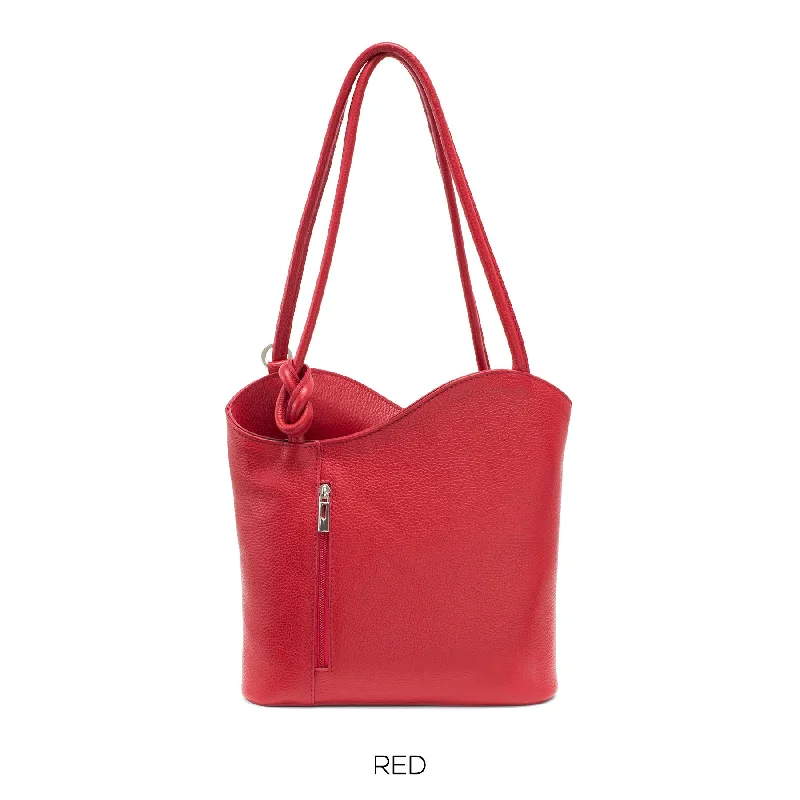  Trendy And Classic Bags Now At Unbeatable DiscountsRed Shoulder Bag Convertable to Backpack