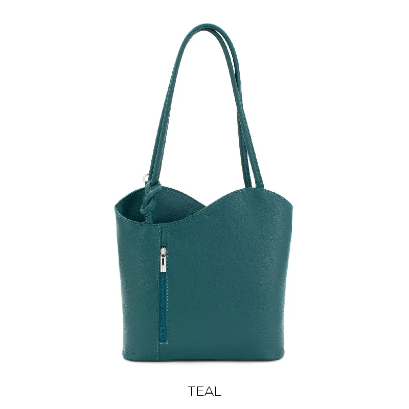  Chic And Affordable Bags – Grab Yours TodayTeal Shoulder Bag Convertable to Backpack