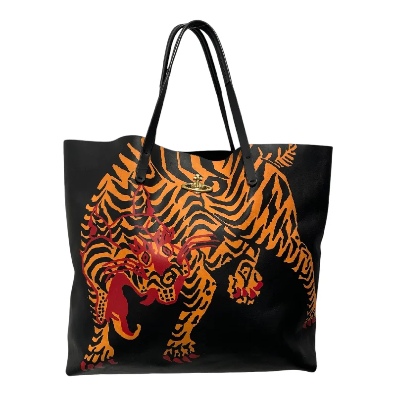 Your Perfect Bag At The Perfect PriceVivienne Westwood/Tote Bag/Graphic/Leather/BLK/Tiger Print Leather Tote Your Perfect Bag At The Perfect PriceVivienne Westwood/Tote Bag/Graphic/Leather/BLK/Tiger Print Leather Tote
