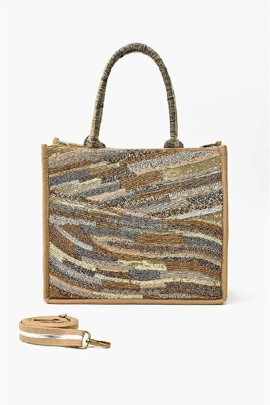  Everyday Elegance At Lower PricesAB23831 Golden Layers Beaded Tote