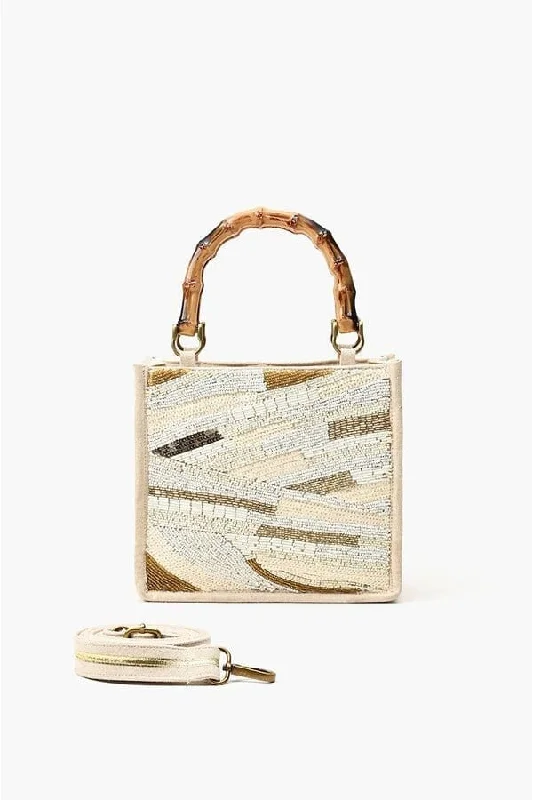  Grab Stylish Bags Before They Sell OutAB23835 Winter White Beaded Bag