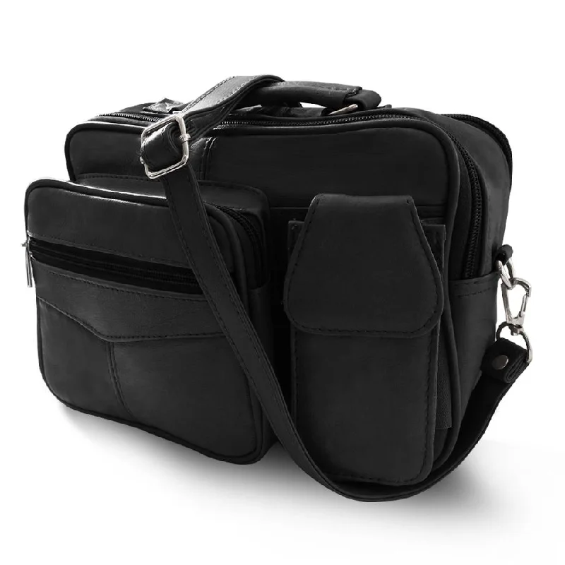  Everyday Handbags At Wallet-Friendly RatesSmart Casual Deals Genuine Fashion Casual Messenger CrossBody Leather Shoulder handbag - Black