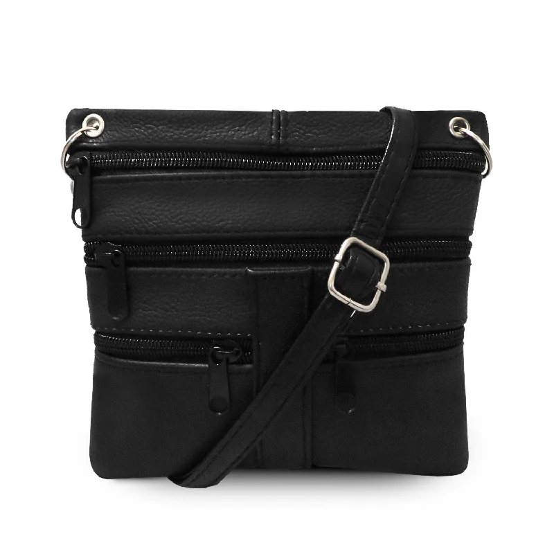  Trendy Bags, Huge SavingsCasual Chic Deals Multi Pocket Leather Crossbody Handbag