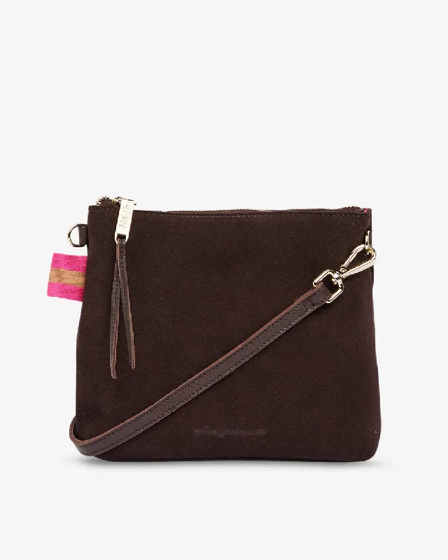  Luxury Totes, Affordable PricesAlexis Crossbody - Chocolate Suede