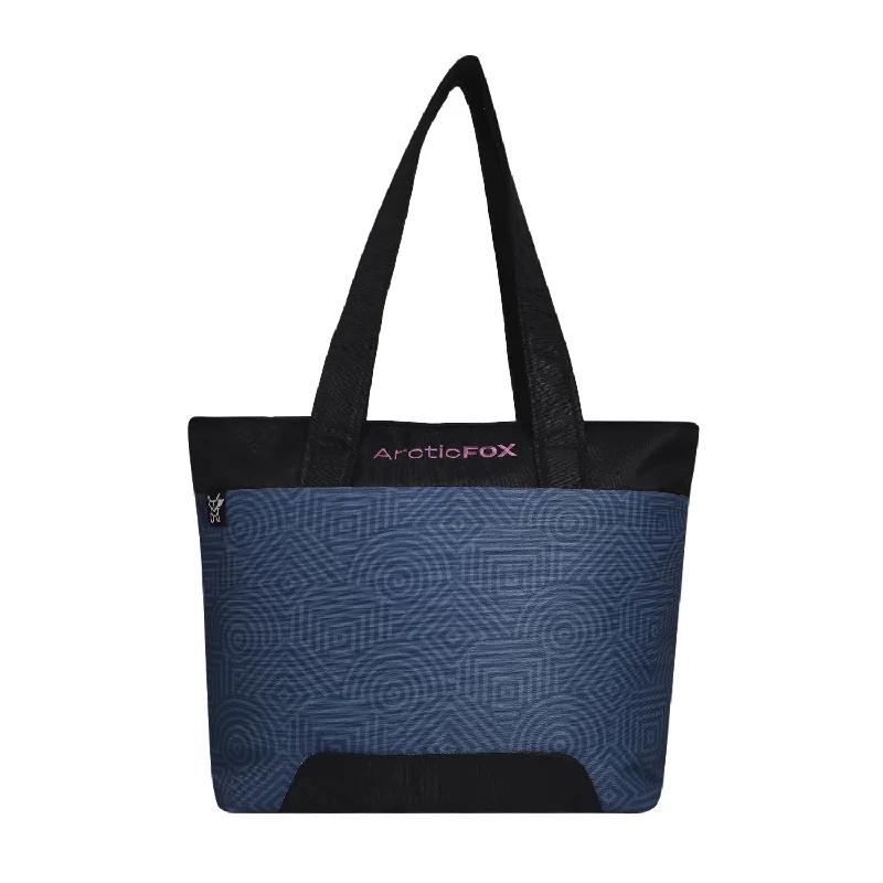  Affordable Elegance, Grab YoursArctic Fox Lattice Laptop Tote Bag For Women (Dark Denim)