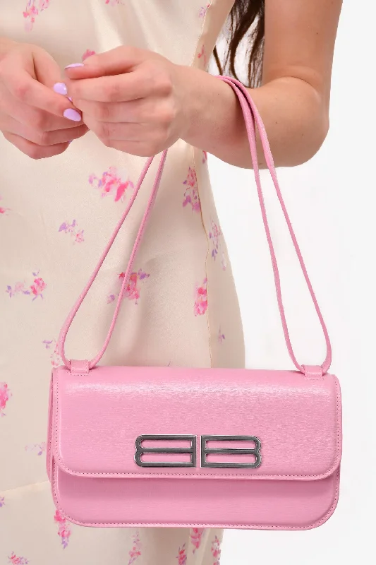  Statement Bags With Exclusive SavingsBalenciaga Pink Leather 'Gossip' Shoulder Bag