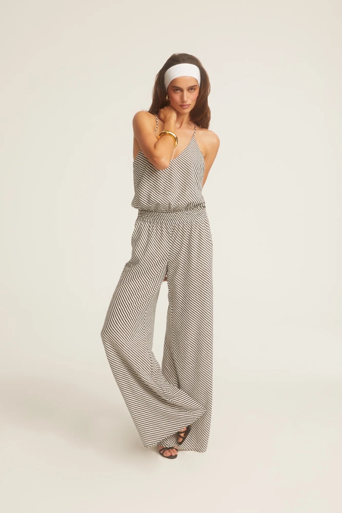  Upgrade Your Look With Our Bag SaleBlack White Stripe Auggie Jumpsuit