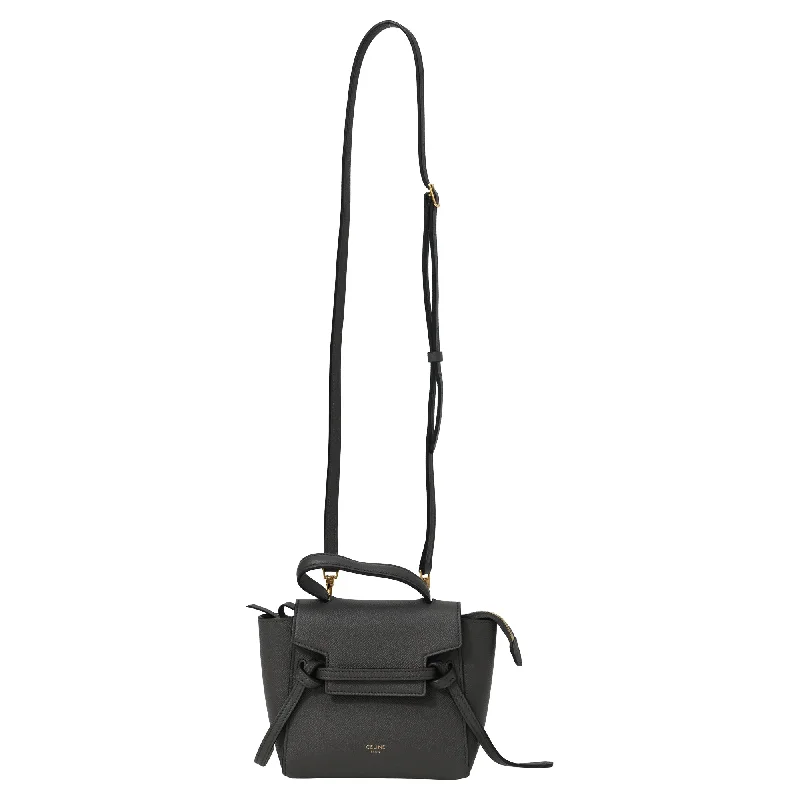 Elegant Bags, Limited Stock AvailableCeline Pico Belt Bag in Grey Grained Calfskin Leather Elegant Bags, Limited Stock AvailableCeline Pico Belt Bag in Grey Grained Calfskin Leather