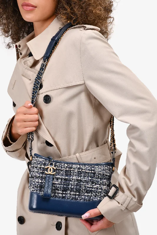  Best Handbag Sale Of The SeasonPre-Loved Chanel™ 2018 Blue Tweed/Leather Small Gabrielle Chain Bag