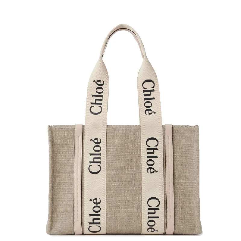  Affordable Luxury With Top-Quality HandbagsWoody Tote Medium Linen, Cement Pink