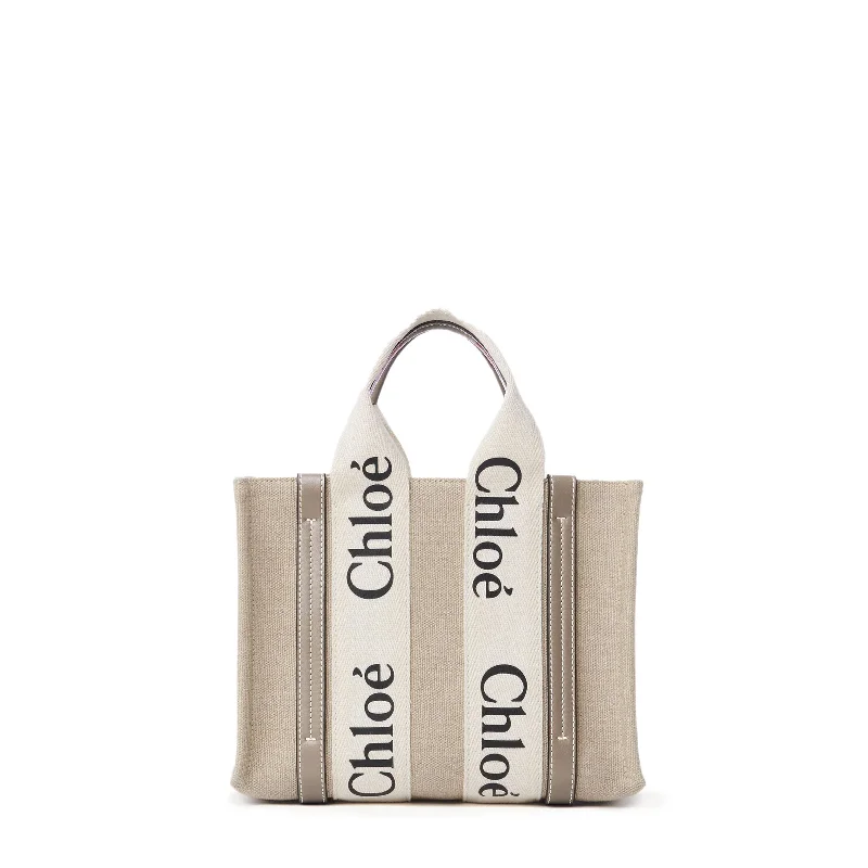  Best Deals On Premium HandbagsWoody Tote Small Strap Linen, Musk Grey