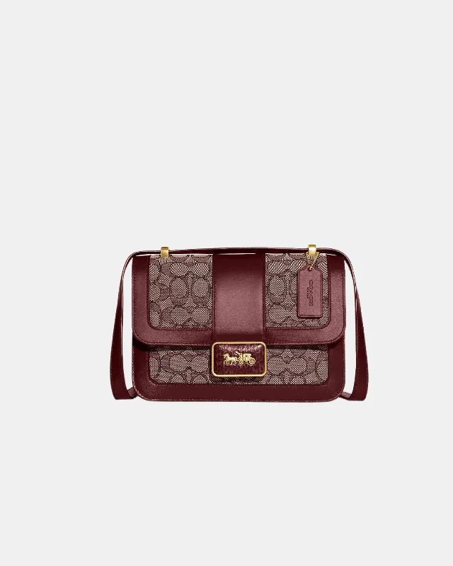 Trendy Purses With Limited-Time OffersCoach Alie Shoulder In Signature Jacquard With Snakeskin Detail Trendy Purses With Limited-Time OffersCoach Alie Shoulder In Signature Jacquard With Snakeskin Detail