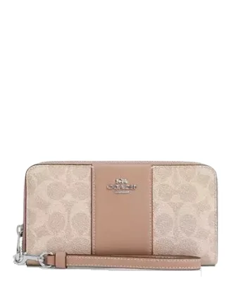 Fashion-Forward Bags At Limited-Time OffersScratch-Resistant And Luxury Sale Bags Coach Long Zip Around Wallet In Signature Canvas With Stripe Fashion-Forward Bags At Limited-Time OffersScratch-Resistant And Luxury Sale Bags Coach Long Zip Around Wallet In Signature Canvas With Stripe