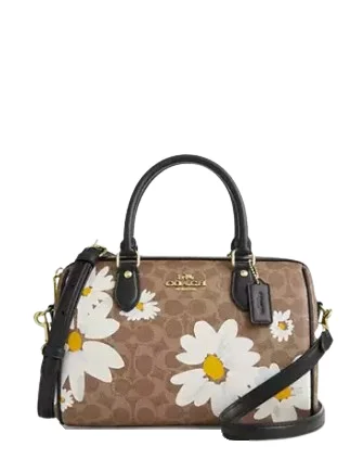  The Perfect Bag Sale Is HereFeminine Luxe Style Sale Coach Rowan Satchel Bag In Signature Canvas With Floral Print