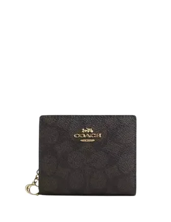  The Handbag Sale You've Been Waiting ForCoach Snap Wallet In Signature Canvas