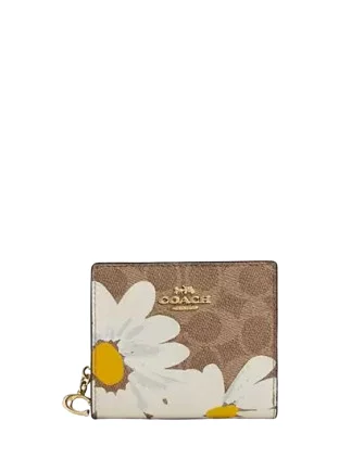 Limited-Time Sale On Trendy Handbags – Don't Miss OutBags For Free-Spirited And Artistic Styles Coach Snap Wallet In Signature Canvas With Floral Print Limited-Time Sale On Trendy Handbags – Don't Miss OutBags For Free-Spirited And Artistic Styles Coach Snap Wallet In Signature Canvas With Floral Print