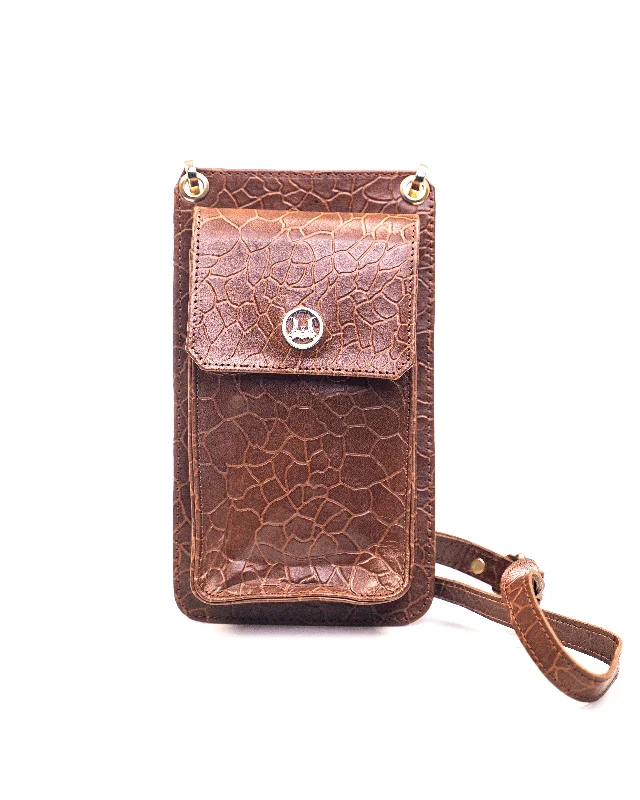  Grab Stylish Bags Before They're GoneCross Body Pouch: Cinnamon Marble Crocodile Print