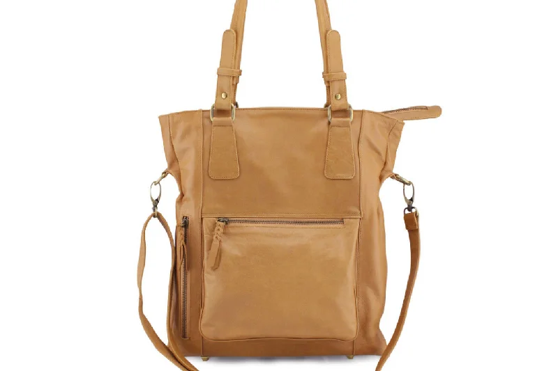  Luxury Handbags, Budget-FriendlyChic Trends Unveiled DANIELLE LEATHER HANDBAG IN TAN