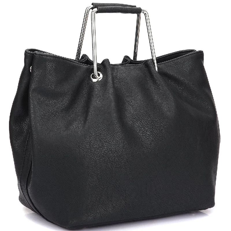 Limited-Time Handbag SaleDasein Square Handle Croc Textured Tote w/Removable Shoulder Strap Limited-Time Handbag SaleDasein Square Handle Croc Textured Tote w/Removable Shoulder Strap