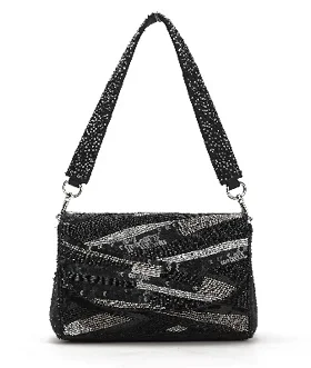  Shoulder Bags, Best Deals TodayExclusive Designer Style Deals Embellished Black Sand Handbag