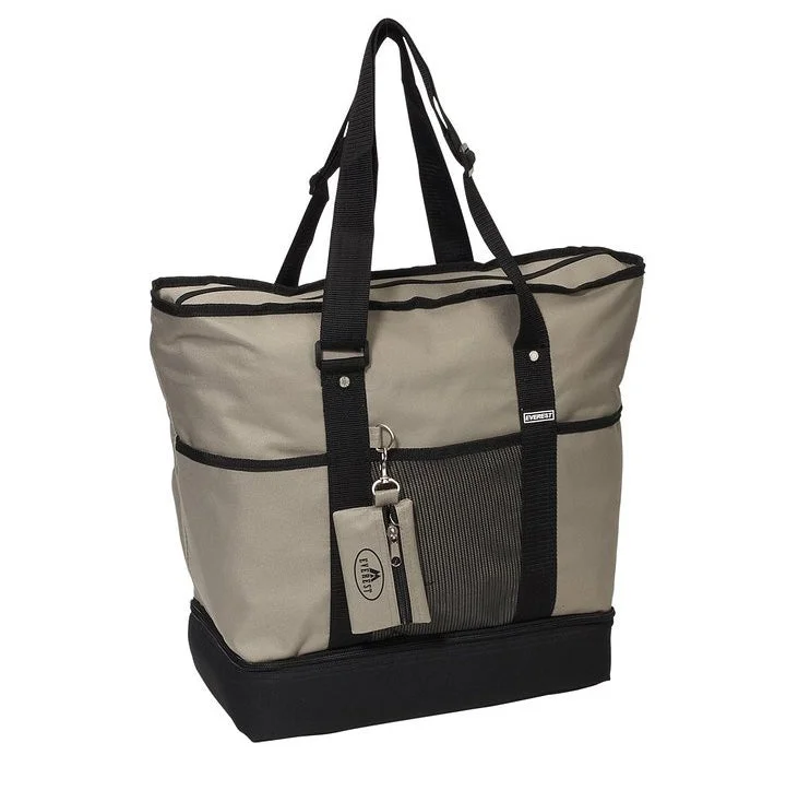  Stylish Bags, Unbeatable PricesEverest Luggage Deluxe Shopping Tote - Khaki/Black