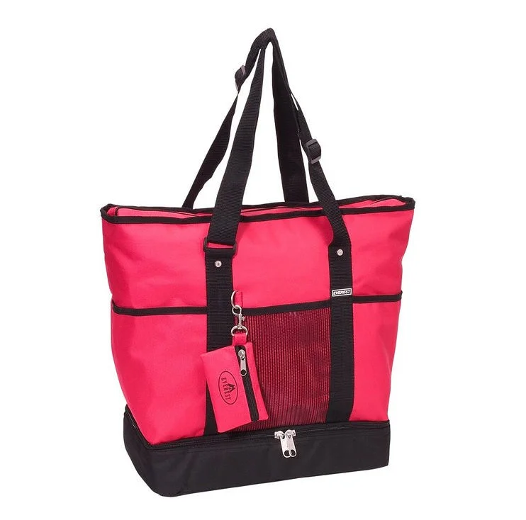  Best Bag Sale Of The SeasonEverest Luggage Deluxe Shopping Tote - Hot Pink/Black
