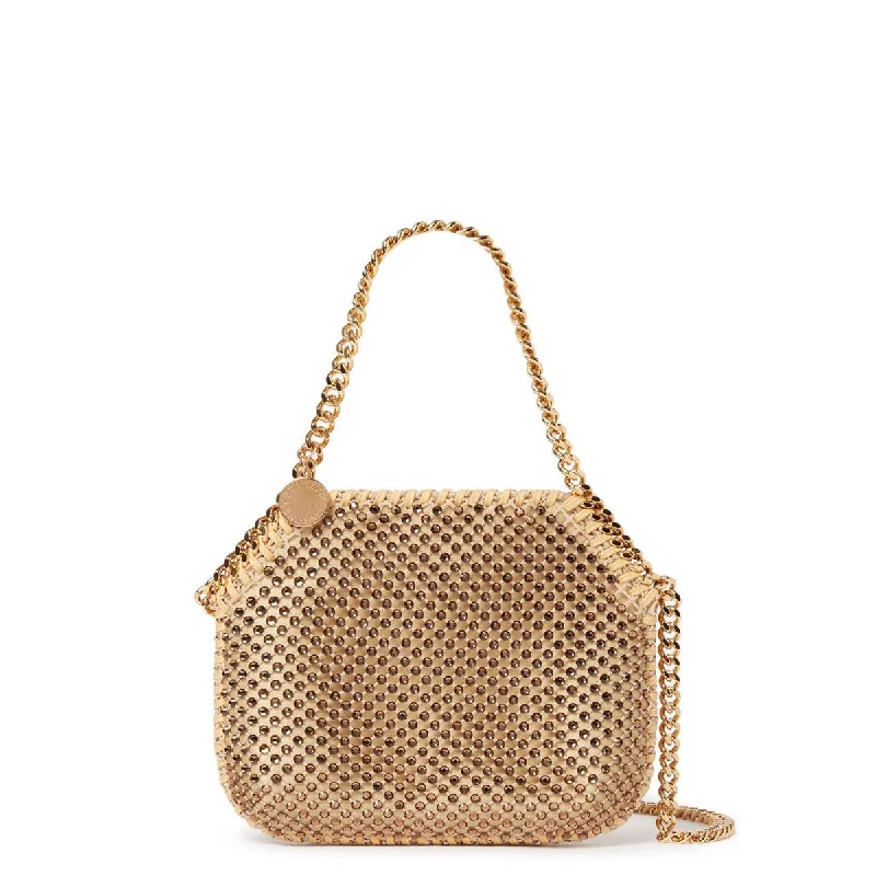  Stylish Totes, Exclusive SavingsFalabella Mini Evening Crystal Mesh, Fawn