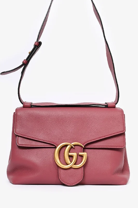 Stylish Handbags At Unbeatable DiscountsGucci Rose Pebbled Leather Marmont Shoulder Bag Stylish Handbags At Unbeatable DiscountsGucci Rose Pebbled Leather Marmont Shoulder Bag