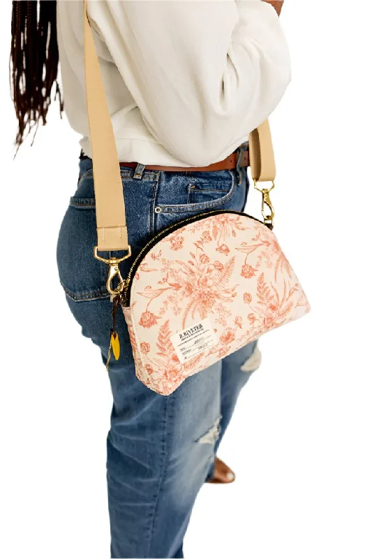  Flash Sale On Designer BagsHopper | Orange Floral Canvas