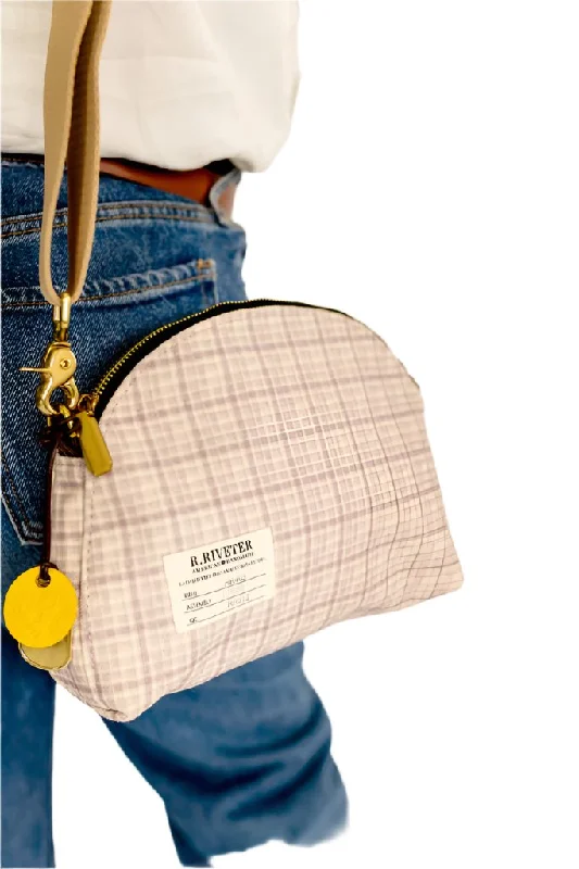  The Best Handbag Offers Are HereHopper | Painterly Purple Plaid Canvas
