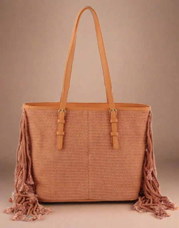  Your Perfect Bag At The Perfect PriceJY0445 Rebecca Rope Fringe Buckle Tote