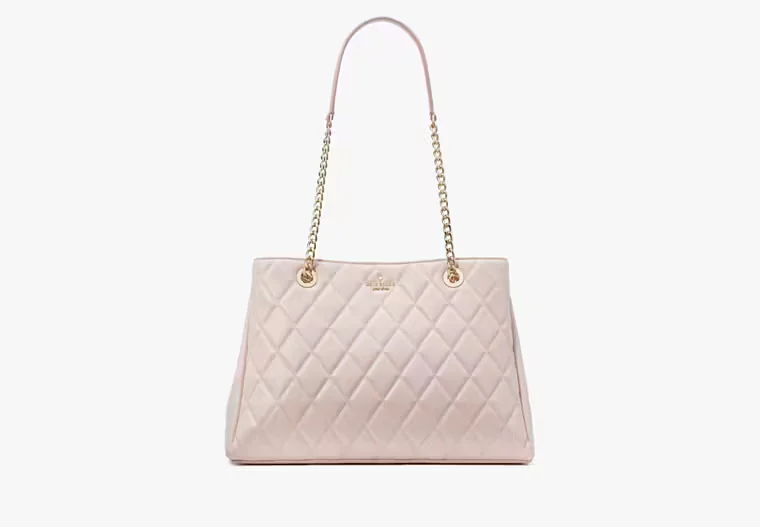  Timeless Handbags Now At Special DiscountsKate Spade Carey Quilted Tote In Rose Smoke