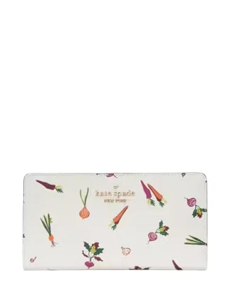  Stylish Totes, Exclusive SavingsBags For Urban And Trendy Looks Kate Spade New York Harvest Time Printed Large Slim Bifold Wallet