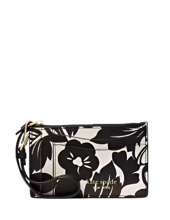 Elevate Your Style With Our Handbag SaleChic And Trendy Kate Spade New York Morgan Tropical Foliage Coin Card Case Wristlet