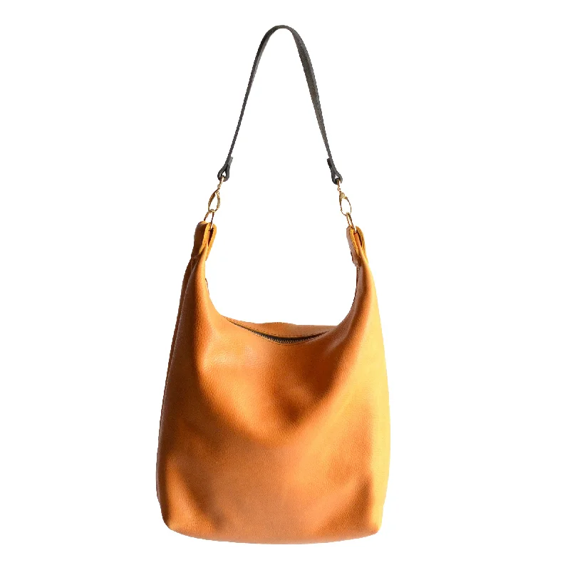  High-Fashion Handbags At Reduced CostsLeather BUCKET Crossbody Bag - Amber Leather