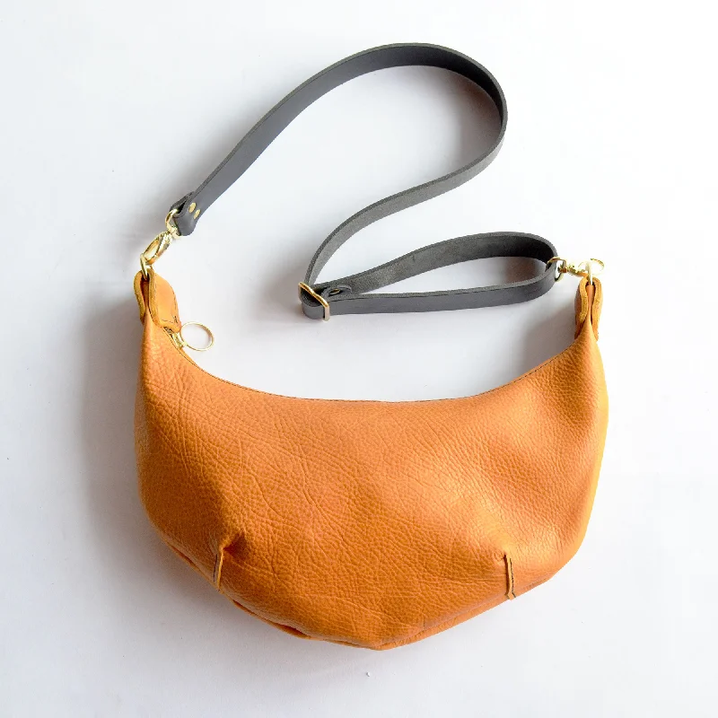  Chic Shoulder Bags At Promotional RatesLeather HOBO Crossbody Bag - Amber Leather