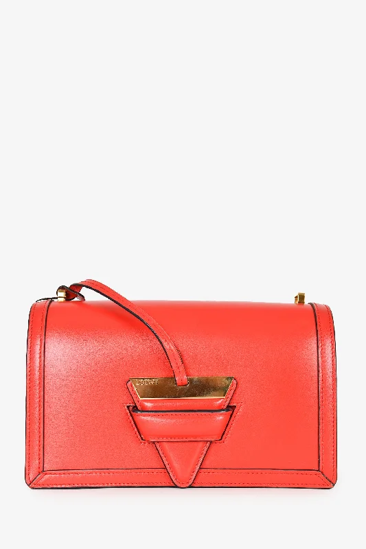 Chic Handbags At Special Promotional PricesLoewe Red Leather Medium Barcelona Crossbody Chic Handbags At Special Promotional PricesLoewe Red Leather Medium Barcelona Crossbody
