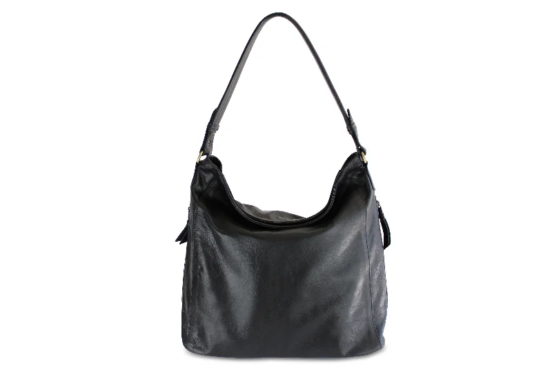  Iconic Handbags At Unbeatable PricesFlirty Fashion Discounts LOLA HOBO LEATHER HANDBAG IN BLACK