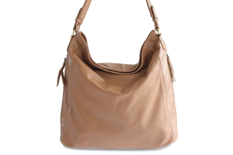  Timeless Bags, Flash SaleStyle Revolution LOLA HOBO LEATHER HANDBAG IN NUDE
