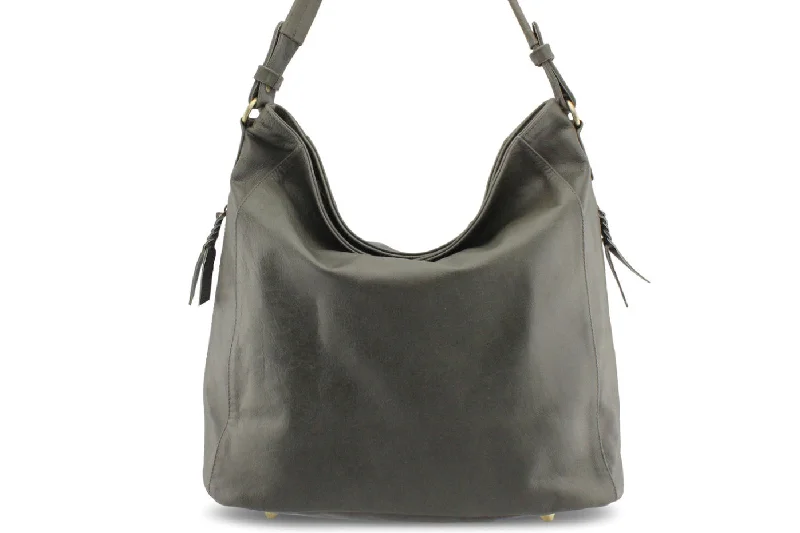 The Perfect Bag Sale For A Seasonal RefreshMega Sales LOLA HOBO LEATHER HANDBAG IN OLIVE-GREY