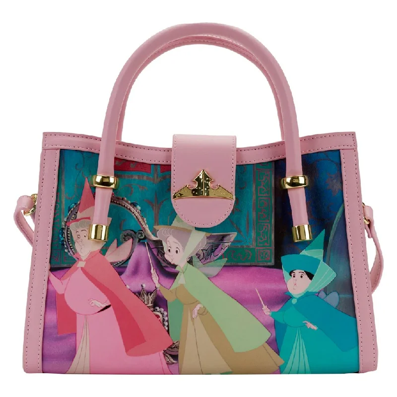  Stylish Totes With Special DiscountsLoungefly Disney Sleeping Beauty Princess Scene Crossbody
