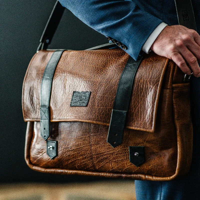 Everyday Elegance At Lower PricesOdor-Resistant And Budget Bags Men's Collection | Tyler Brief Messenger Bag | Brown + Black Everyday Elegance At Lower PricesOdor-Resistant And Budget Bags Men's Collection | Tyler Brief Messenger Bag | Brown + Black