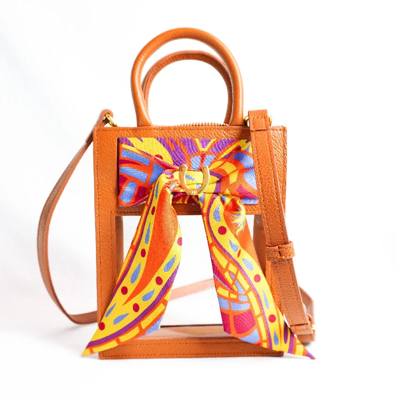 Limited-Stock Handbag Sale For A Stylish LookMini Calista Clear + Orange Paisley Twilly Limited-Stock Handbag Sale For A Stylish LookMini Calista Clear + Orange Paisley Twilly